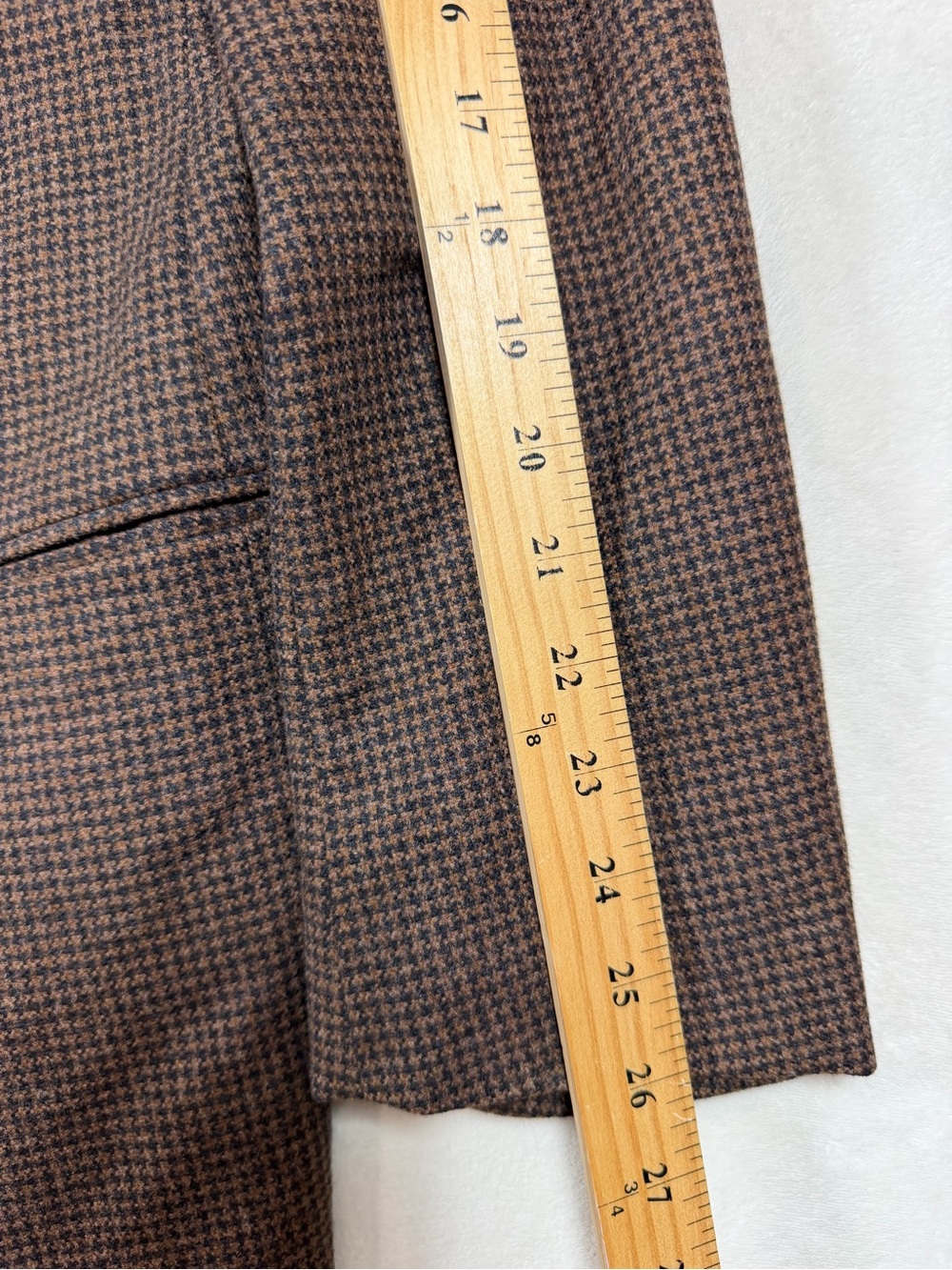 Vestimenta EU 52 US 44R 100% Wool Made in Italy Brown Houndstooth Sport Coat - Picture 8 of 12